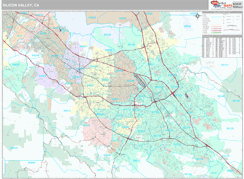 South Bay-Silicon Valley Metro Area Digital Map Premium Style